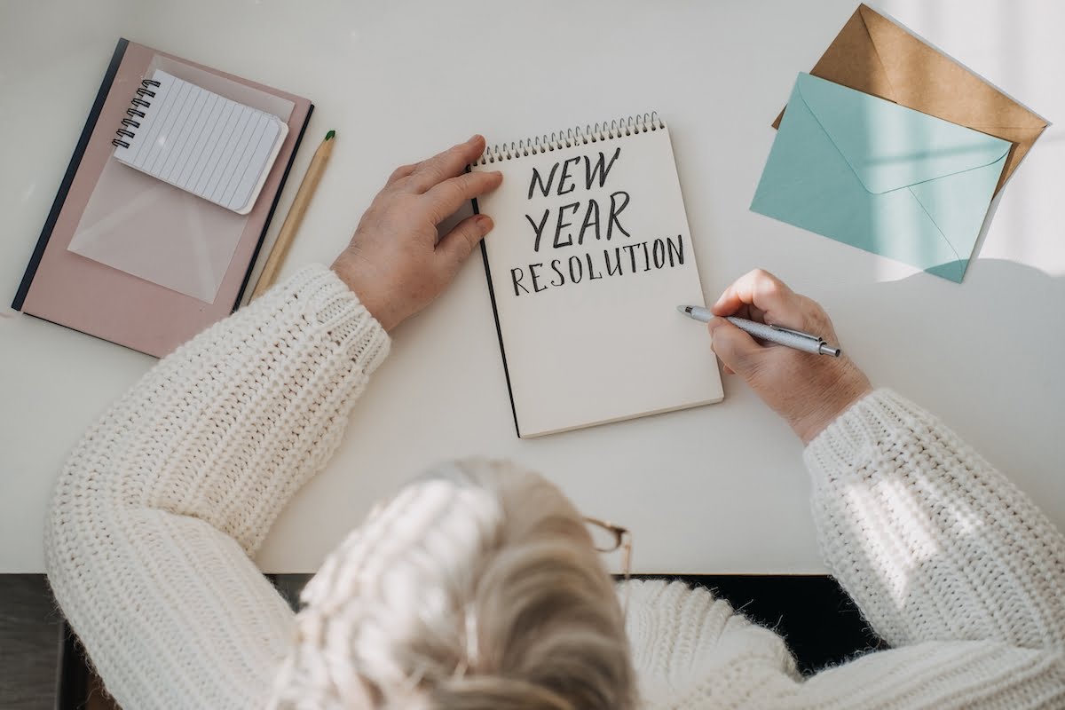 Senior Woman Writing New Year's Resolutions_Sunscape™ Boca Raton